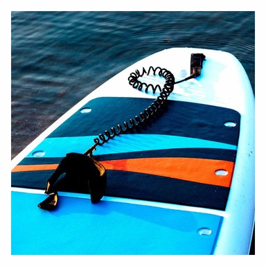 CORDÓN NATACIÓN RYBIU ACERO INOXIDABLE COMODO EFICAZ Y RESISTENTE NEGRO + REGALO STICKERS