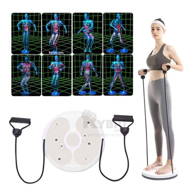 PLATAFORMA RYBIU DE30583 TONIFICADOR ABDOMEN BLANCO + GIFT STICKERS