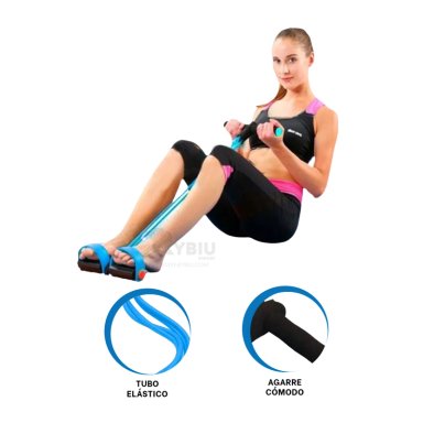 ELÁSTICO RYBIU DE30584 UTIL CELESTE Y NEGRO + REGALO LIGAS PEINAR