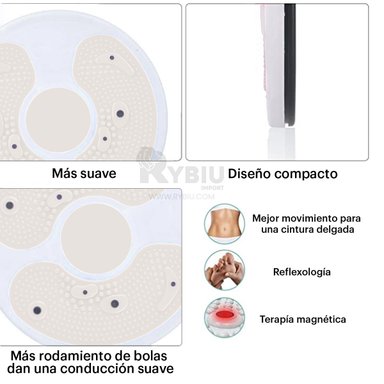 PLATAFORMA RYBIU DE30583 ROTACIONAL ABDOMEN BLANCO + REGALO AGENDITA