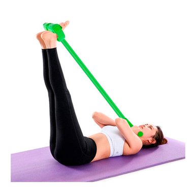 BANDA RYBIU DE30576 DE ALTA RESISTENCIA ABDOMINAL VERDE + GIFT MINIAGENDA