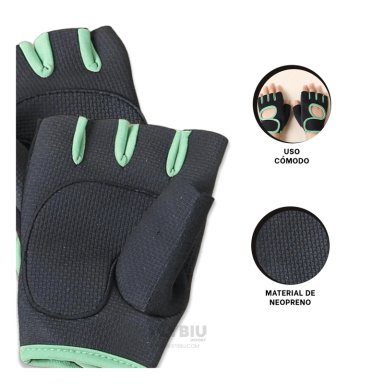 MANOPLAS RYBIU DE30573 DINAMICAS DEPORTE VERDE + BANDERITAS ADHESIVAS