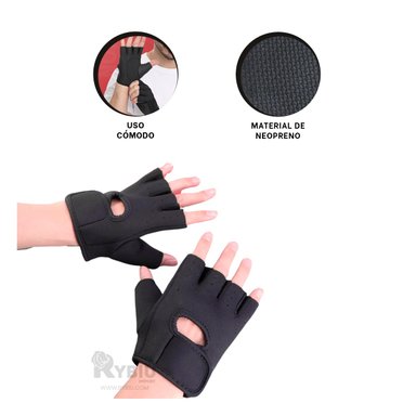 MANOPLAS RYBIU DE30571 DINAMICAS DEPORTE NEGRO + BANDERITAS ADHESIVAS