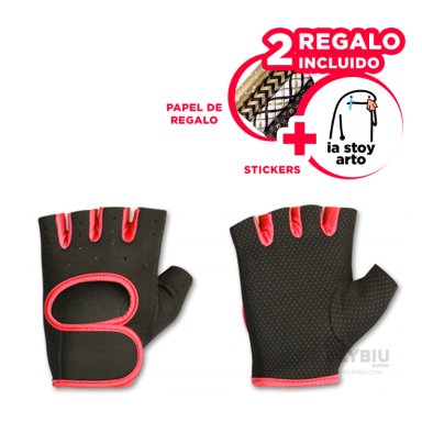 MANOPLAS RYBIU DE30572 FUNCIONALES DEPORTE ROJO + LIGAS REGALO