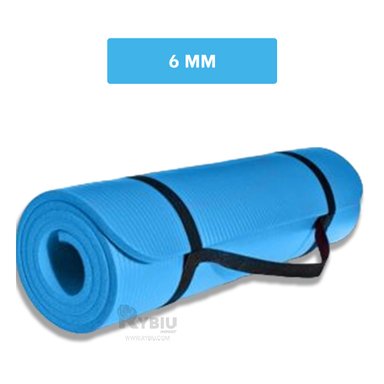 MAT RYBIU DE30613 6MM VERSATIL YOGA CELESTE + LIGAS REGALO