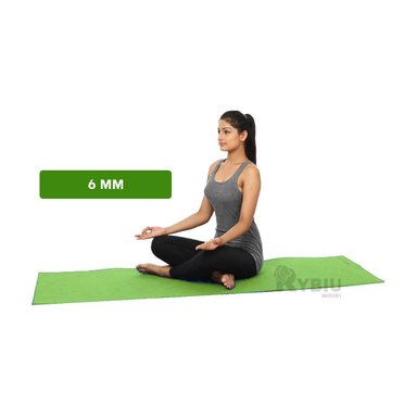 COLCHONETA RYBIU DE30617 6MM DE YOGA VERDE + BANDERITAS ADHESIVAS