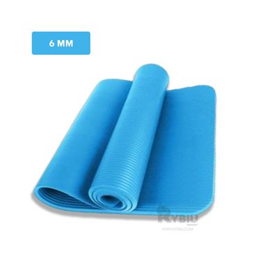 MAT RYBIU DE30613 6MM YOGA CELESTE + REGALO LIGAS PEINAR