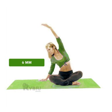 COLCHONETA RYBIU DE30617 6MM PILATES VERDE + REGALO LIGAS PEINAR