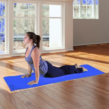 MAT RYBIU DE30618 6MM EJERCICIO FLEXIBLE AZUL + REGALO AGENDITA