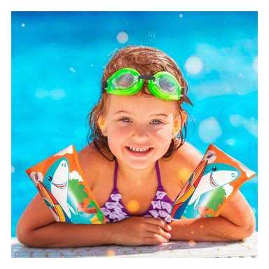 FLOTADORES RYBIU 32102 MULTICOLOR MARAVILLOSOS Y BONITOS TIBURON + REGALO AGENDITA