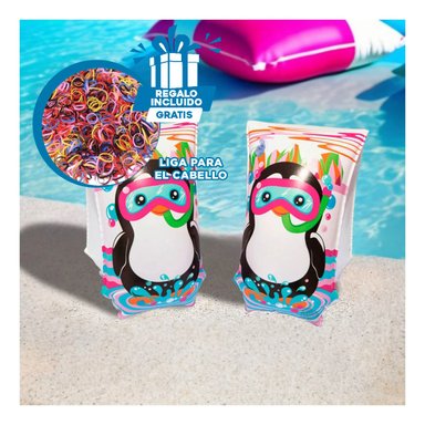SALVAVIDAS RYBIU 32102 MULTICOLOR EFICAZ EN PINGUINO + REGALO LIGAS PEINAR
