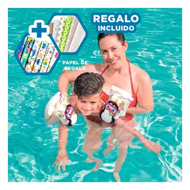 FLOTADOR RYBIU 32102 MULTICOLOR BRAZERAS FACIL ALMACENAR EN PINGUINO + PAPEL REGALO