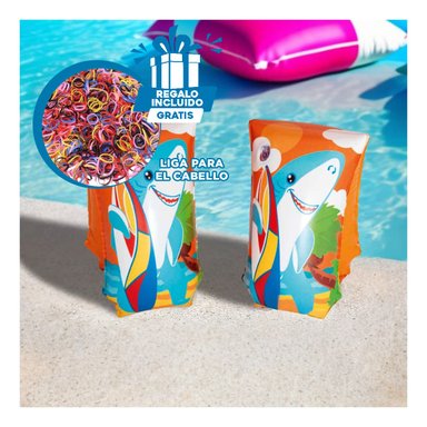 SALVAVIDAS RYBIU 32102 MULTICOLOR EFICAZ EN TIBURON + REGALO LIGAS PEINAR