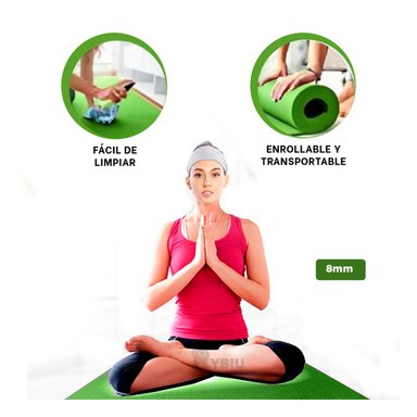 MAT RYBIU DE30625 8MM EJERCICIOS VERDE + ENVOLTORIO REGALO