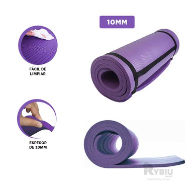 MAT RYBIU DE30608 10MM FISICA LILA + BANDERITAS ADHESIVAS