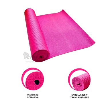 MAT RYBIU DE30610 10MM CON BORDES REFORZADOS ROSADO + REGALO AGENDITA