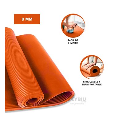 COLCHONETA RYBIU DE30619 8MM GOMA ANARANJADO + REGALO LIGAS PEINAR