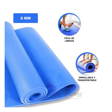 MAT RYBIU DE30620 8MM RESISTENTE AZUL + ENVOLTORIO REGALO - 5