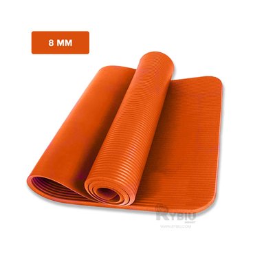 COLCHONETA RYBIU DE30619 8MM YOGA EN ANARANJADO + BANDERITAS ADHESIVAS