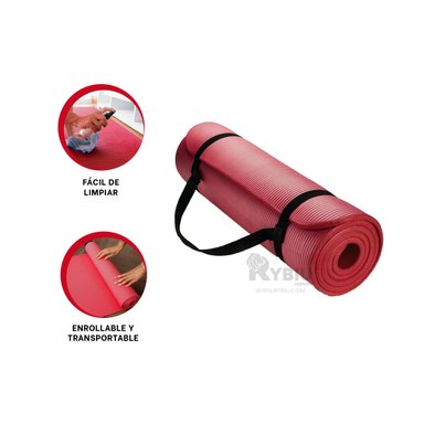 MAT RYBIU DE30623 8MM FACIL LIMPIAR ROJO + REGALO AGENDITA
