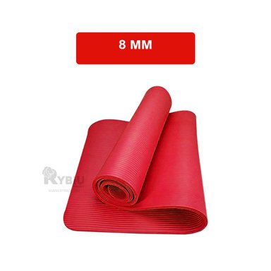 MAT YOGA RYBIU DE30623 8MM HECHO GOMA EVA ROJO + GIFT MINIAGENDA