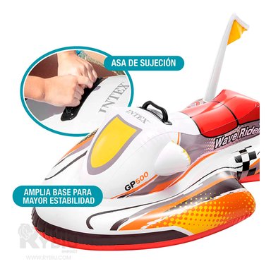 INFLABLE DE DISEÑO MODERNO FORMA DE MOTO Y+REGALO AGENDITA - 2