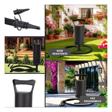 INFLADOR RYBIU VE31871 BOMBA PORTATIL NEGRO + POST-IT ADHESIVOS