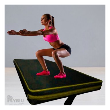 COLCHONETA RYBIU DE30540 5.5X100CM DELGADA EN S NEGRA CON AMARILLO + PAPEL REGALO