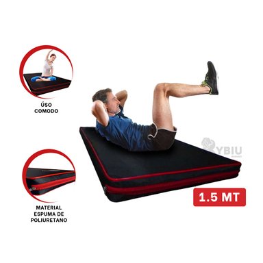 COLCHÓN RYBIU DE30533 COMODO EN TALLA L ROJO + BANDERITAS ADHESIVAS