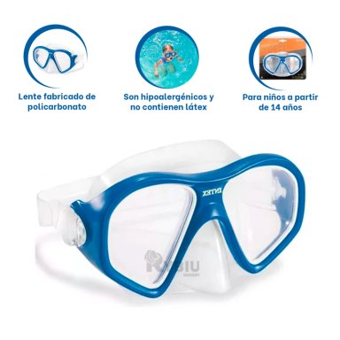 LENTES NATACIÓN RYBIU 55977 PLAYA AZUL + POST-IT ADHESIVOS