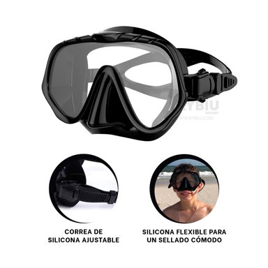 ANTEOJOS RYBIU W-1001 NEGRO COMPACTO BUSEAR + BANDERITAS ADHESIVAS