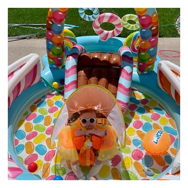 PISCINA CON DISEÑO MODERNO Y+REGALO LIGAS PARA PEINAR - 3