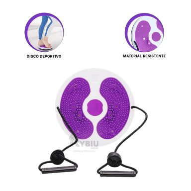 RUEDA ABDOMINAL RYBIU DE30559 MORADO + ENVOLTORIO REGALO