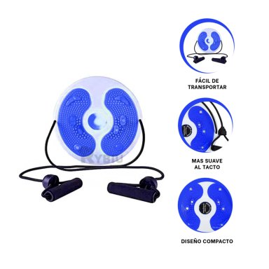 RUEDA ABDOMINAL RYBIU DE30558 AZUL + ENVOLTORIO REGALO