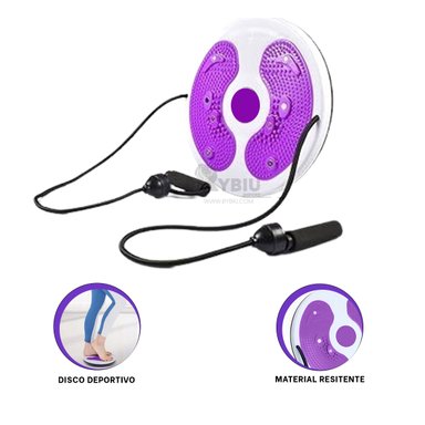RUEDA ABDOMINAL RYBIU DE30559 PRACTICA EL MORADO + REGALO STICKERS - 3