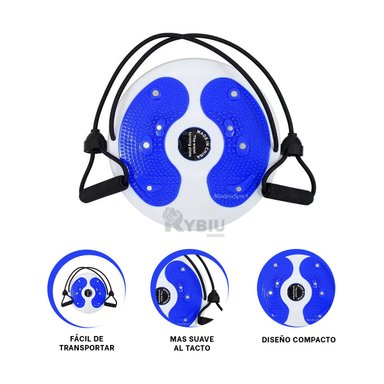 RUEDA RYBIU DE30558 EJERCICIO CON LIGAS AZUL + GIFT MINIAGENDA
