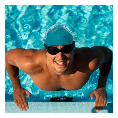 GORRO NATACIÓN RYBIU MG-SC-4602 DEPORTES ACUÁTICOS CELESTE + PAPEL REGALO