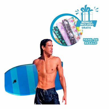 TABLA RYBIU INNOVADORA EL MAR 42 AZUL RAYAS + PAPEL REGALO