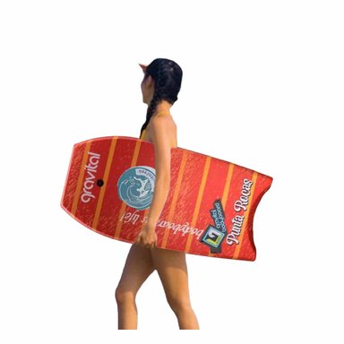 TABLERO NATACIÓN RYBIU GR-42DS UTIL Y VERANIEGA ANARANJADO RAYAS + REGALO AGENDITA