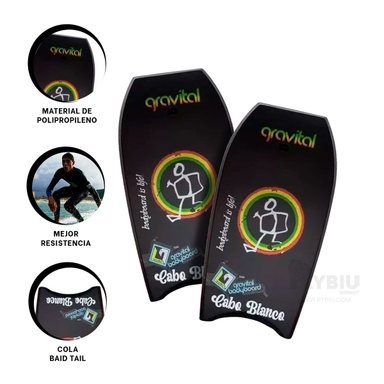 TABLA RYBIU INNOVADORA EL MAR 42 NEGRO + PAPEL REGALO