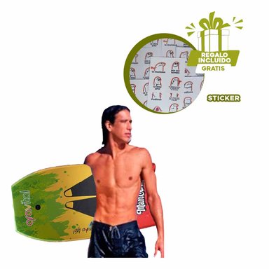 TABLERO NATACIÓN RYBIU GR-42 PRACTICA Y FLOTADORA ANARANJADO + REGALO STICKERS