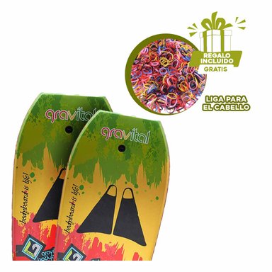 FLOTADOR NATACIÓN RYBIU GR-42 NIÑOS MULTICOLOR + REGALO LIGAS PEINAR