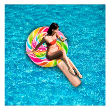 INFLABLE RYBIU 58753EU MULTICOLOR DISEÑO MODERNO EN CARAMELO + REGALO AGENDITA