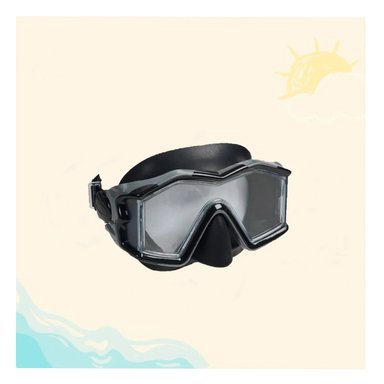 LENTES NATACIÓN RYBIU 55982 RESISTENTES NEGRO + LIGAS REGALO