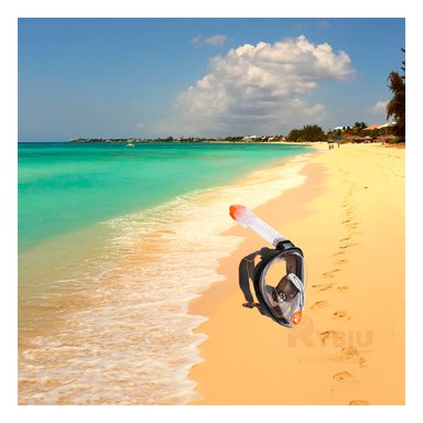 VISOR NATACIÓN RYBIU MG-BHC01-F INMERSION PROTECTORA NEGRO + ENVOLTORIO REGALO