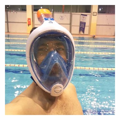 MÁSCARA BUCEO RYBIU MG-BHC01-F VISIBILIDAD TOTAL AZUL