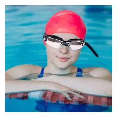 GAFAS NATACIÓN RYBIU MG-HN72A ANTI NIEBLA NEGRO + LIGAS REGALO