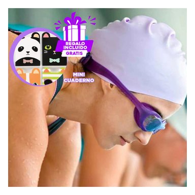 GAFAS NATACIÓN RYBIU MG-F268A PROTECTORES NIÑOS MORADO + GIFT MINIAGENDA