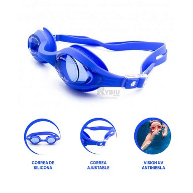 ANTEOJOS RYBIU MG-F268A AZUL PRACTICAS + BANDERITAS ADHESIVAS