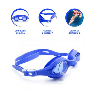 GAFAS TRANSLUCIDO DE COLOR AZUL Y+ENVOLTORIO DE REGALO - 3